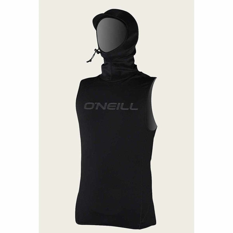 Wetsuits>Mens>Rashguards & Sun Shirts O'Neill Wetsuits>Mens>Rashguards & Sun Shirts | O'Neill Men'S Thermo-X Vest W/Neo Hood Black