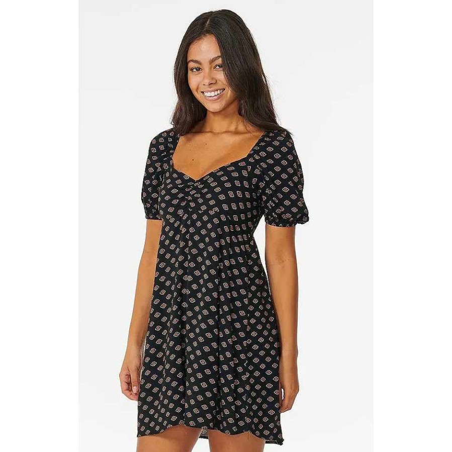 Clothing>Womens>Dresses Rip Curl Clothing>Womens>Dresses | Ripcurl Women'S Pacific Dreams Mini Dress Black