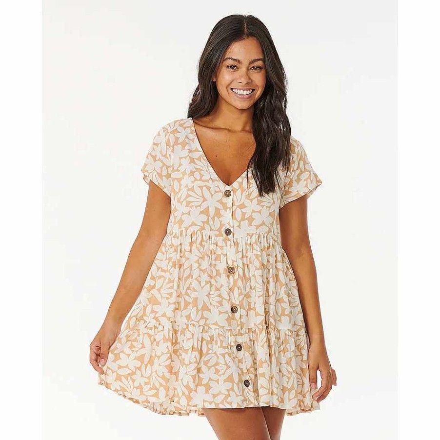 Clothing>Womens>Dresses Rip Curl Clothing>Womens>Dresses | Rip Curl Holiday Tropics Women'S Dress Tan