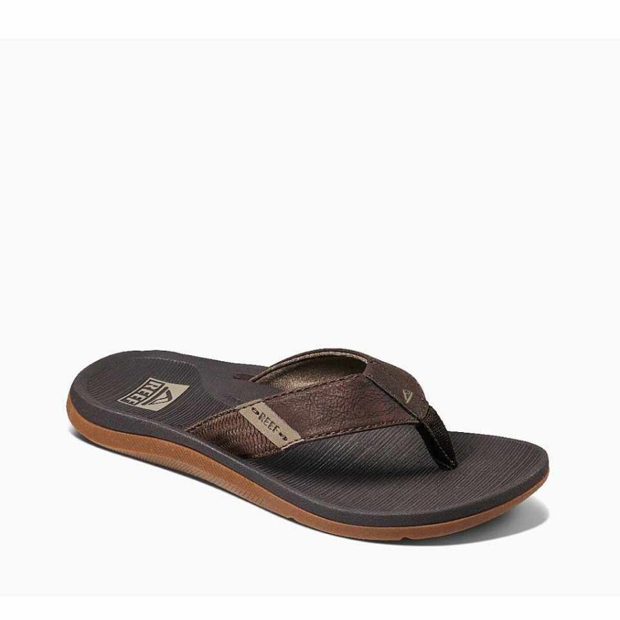 Clothing>Mens>Flip Flops Reef Clothing>Mens>Flip Flops | Reef Santa Ana Men'S Flip Flops Brown