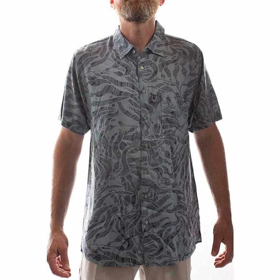 Clothing>Mens>Tops Rider Shack Clothing>Mens>Tops | Rider Shack Kelp Forest Woven Shirt Stormy