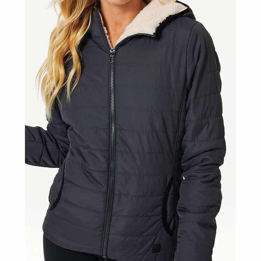 Clothing>Womens>Tops Rip Curl Clothing>Womens>Tops | Rip Curl Anti Series Anoeta Classic Womens Jacket Black