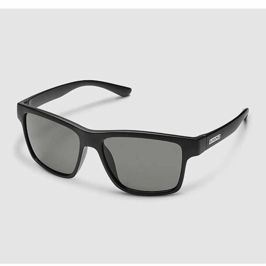 Clothing>Womens>Sunglasses Suncloud Clothing>Womens>Sunglasses | Suncloud A-Team Matte Black Grey Polar Lens Sunglasses