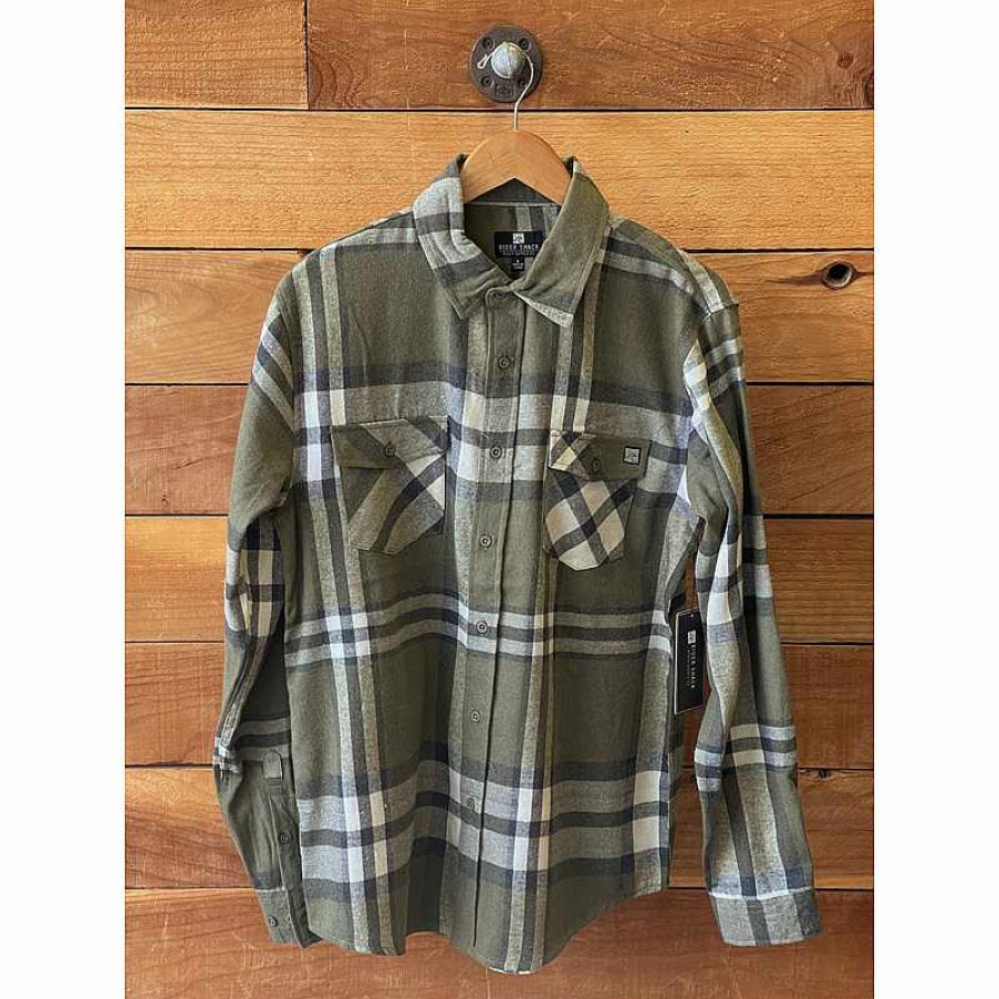 Clothing>Mens>Tops Rider Shack Clothing>Mens>Tops | Reva Plaid Flannel Olive