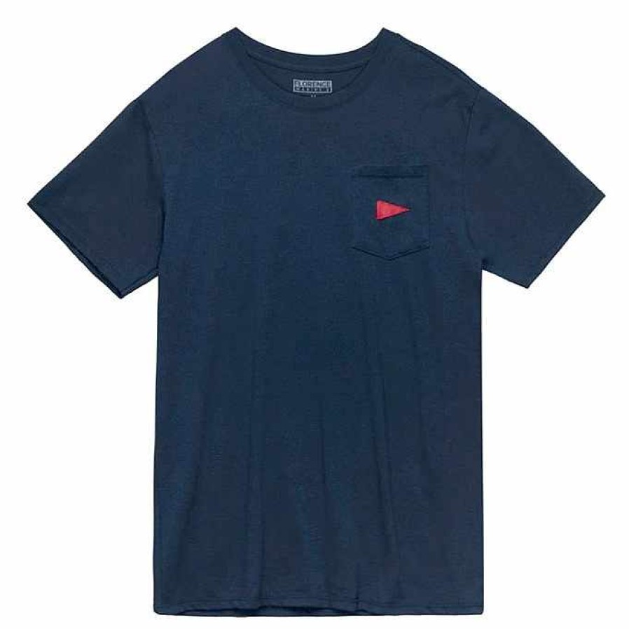 Clothing>Mens>Tops Florence Marine X Clothing>Mens>Tops | Florence Marine X Burgee Pocket T-Shirt Dark-Navy