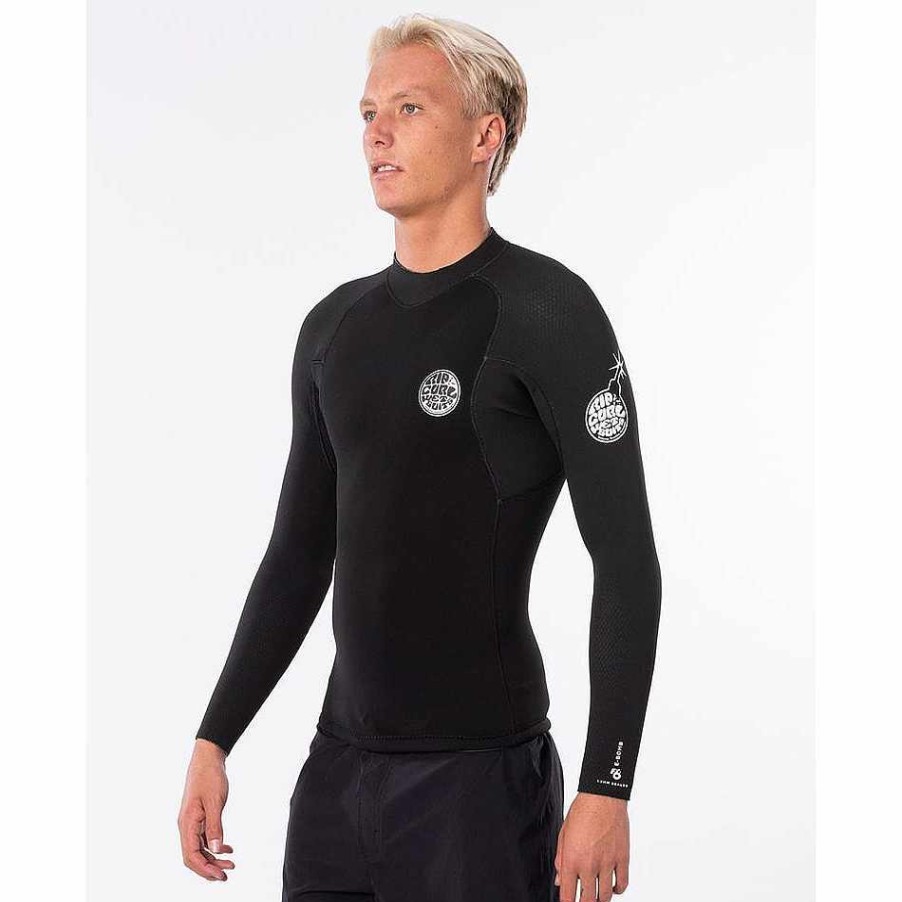 Wetsuits>Mens>Spring Suits & Jackets Rip Curl Wetsuits>Mens>Spring Suits & Jackets | Rip Curl Dawn Patrol 1.5Mm Jacket Black