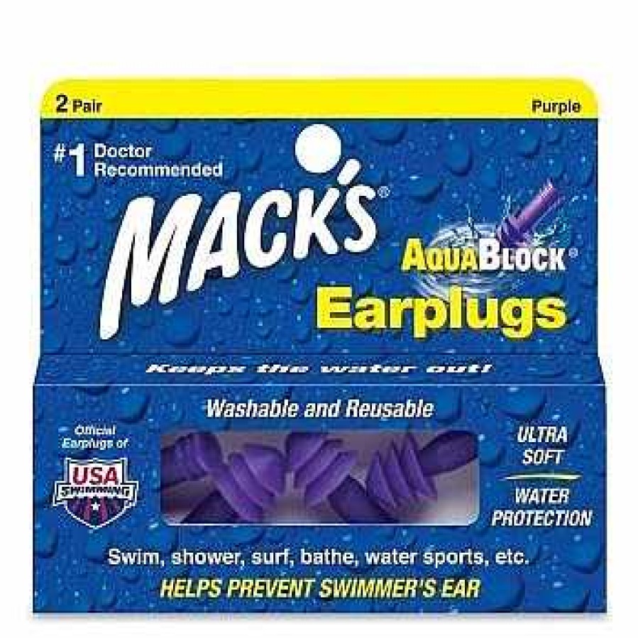 Gear>Ear & Nose Plugs Mack's Gear>Ear & Nose Plugs | Mack'S Aqua Blocks Surfers Ear Plugs