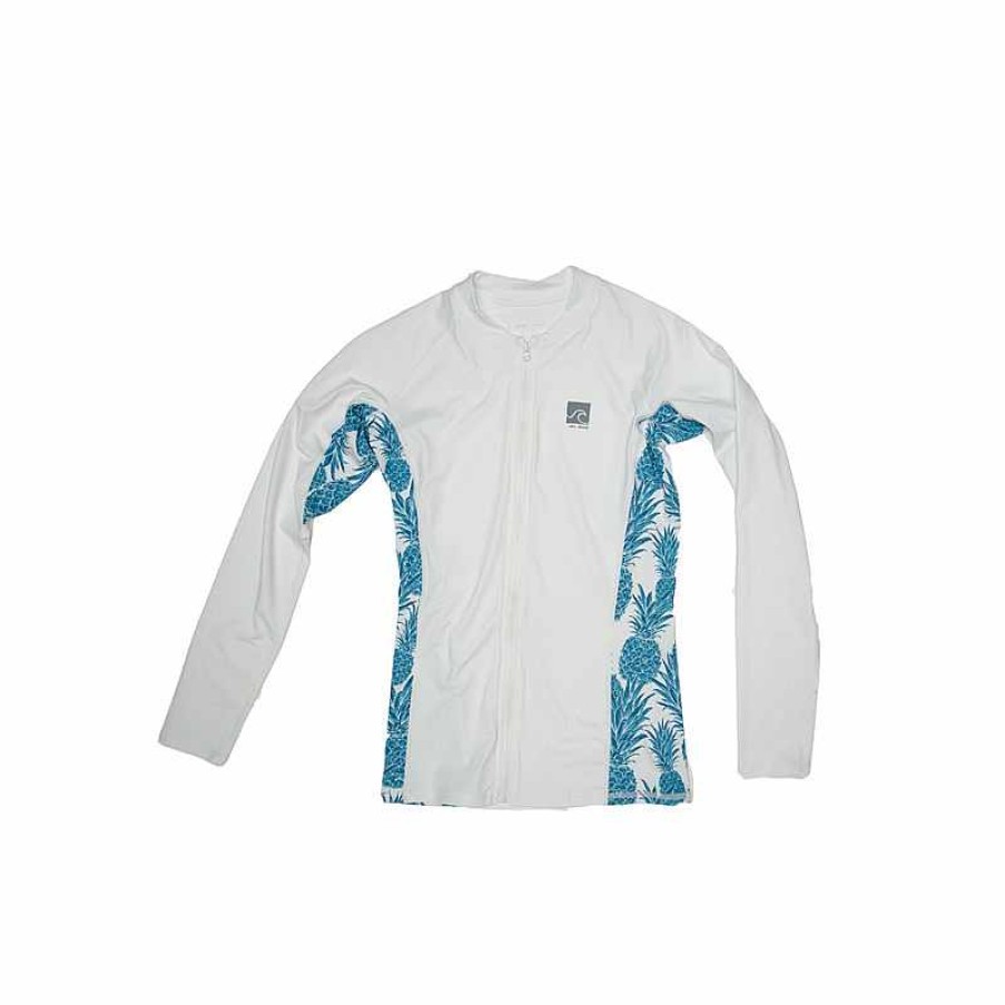 Clothing>Womens>Tops Rider Shack Clothing>Womens>Tops | Rider Shack Women'S Delmar Rash Guard White