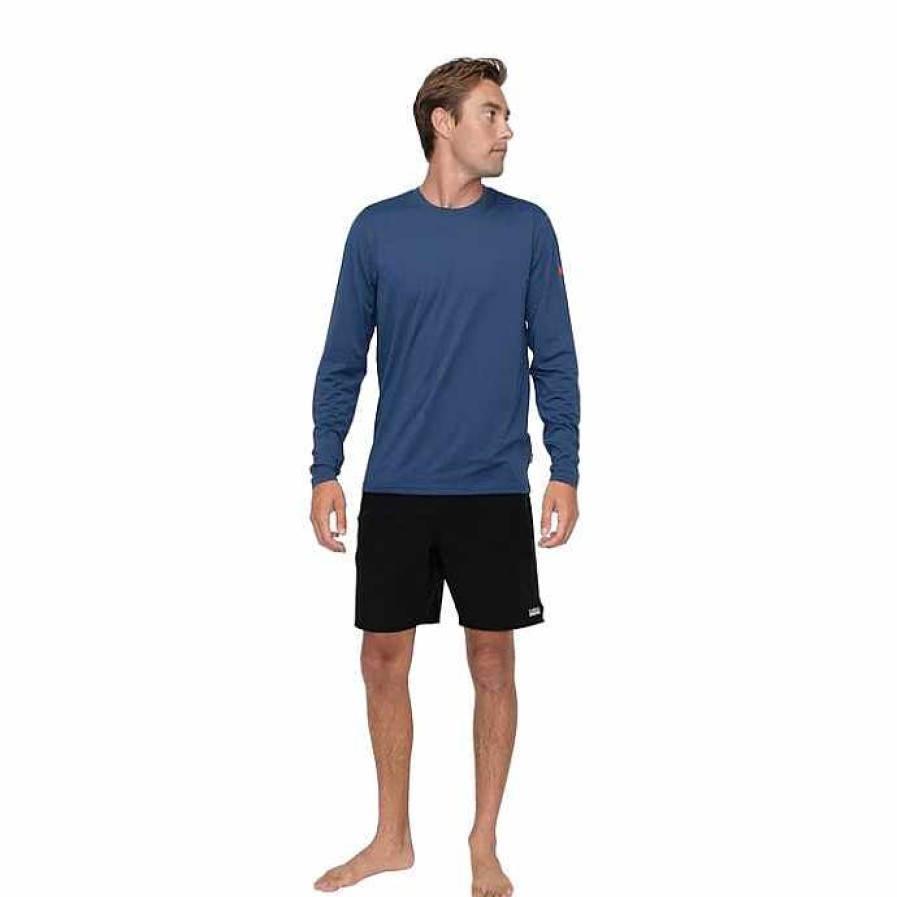 Clothing>Mens>Tops Florence Marine X Clothing>Mens>Tops | Florence Marine X Airtex Long Sleeve Shirt Dark-Navy