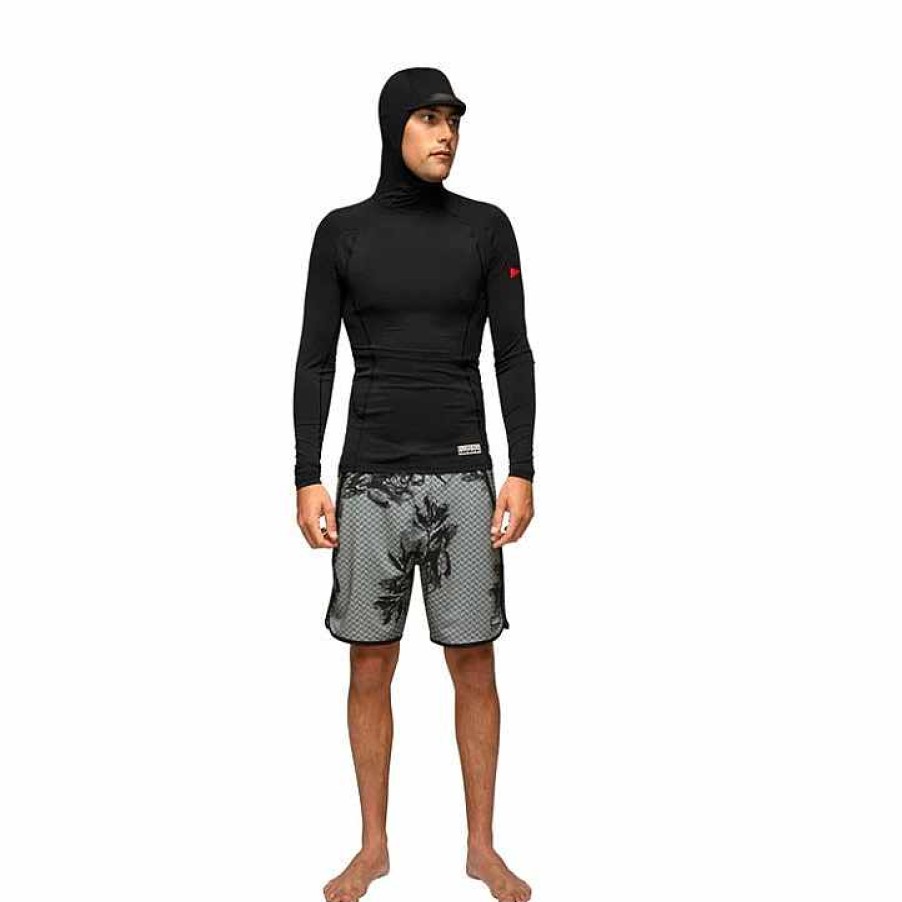 Wetsuits>Mens>Rashguards & Sun Shirts Florence Marine X Wetsuits>Mens>Rashguards & Sun Shirts | Florence Marine X Long Sleeve Hooded Rashguard Black