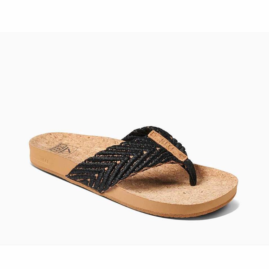 Clothing>Womens>Flip Flops Reef Clothing>Womens>Flip Flops | Reef Cushion Strand Women'S Flip Flops Black-Natural