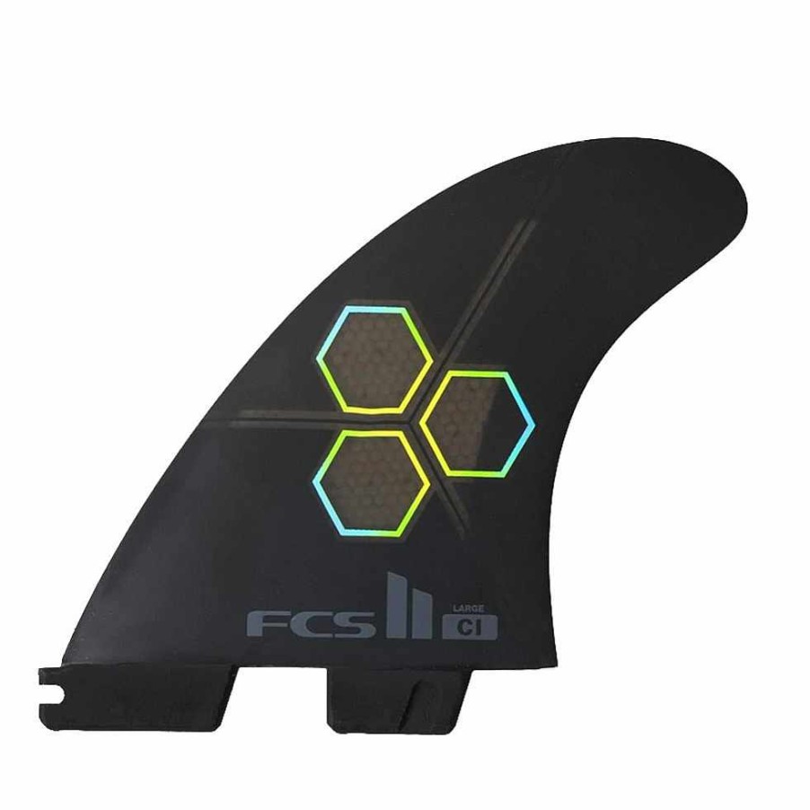 Surfboard Accessories>Fins FCS Surfboard Accessories>Fins | Fcs Ii Reactor Ci Upright Medium Thruster Surfboard Fins