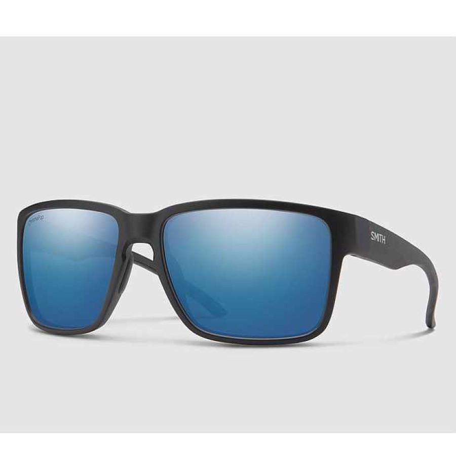 Clothing>Mens>Sunglasses Smith Clothing>Mens>Sunglasses | Smith Optics Emerge Matte Black/Polarized Blue