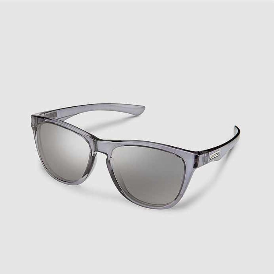 Clothing>Womens>Sunglasses Smith Clothing>Womens>Sunglasses | Suncloud Topsail Transparent Gray/Silver Sun Glasses