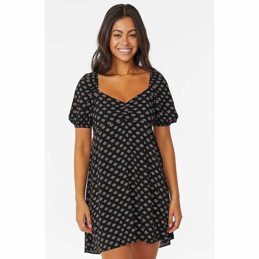 Clothing>Womens>Dresses Rip Curl Clothing>Womens>Dresses | Ripcurl Women'S Pacific Dreams Mini Dress Black