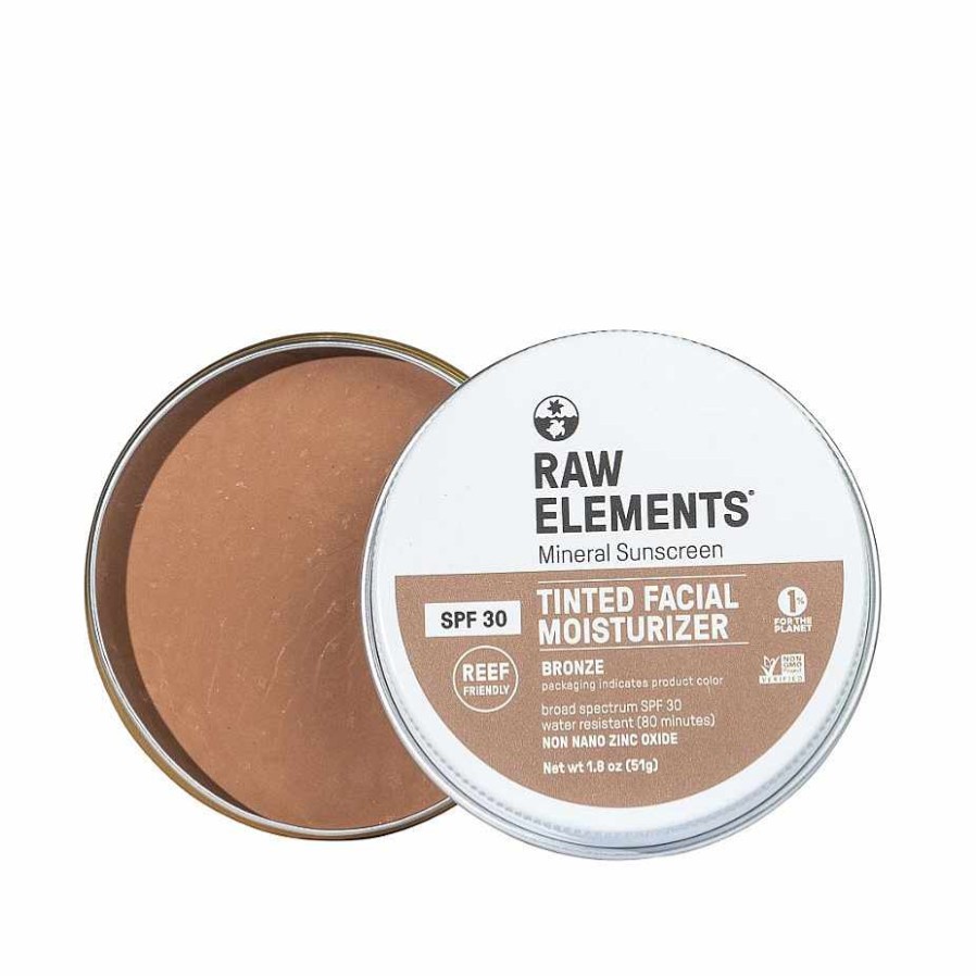 Beach Supply>Sunscreen Raw Elements Beach Supply>Sunscreen | Raw Elements Tinted Bronze Face Moisturizer Spf 30 Bronze