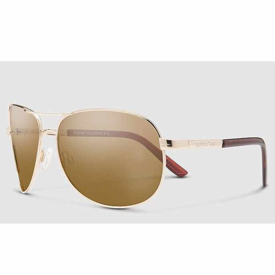 Clothing>Womens>Sunglasses Suncloud Clothing>Womens>Sunglasses | Suncloud Aviator Gold/Polar Gray Green Sunglasses