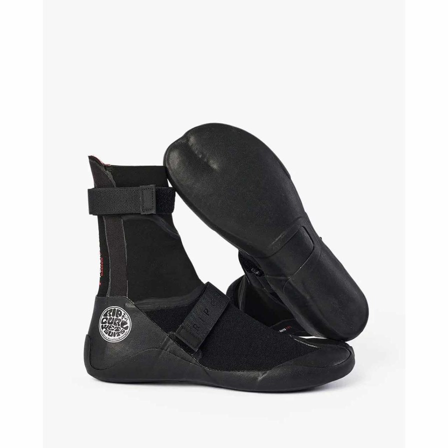 Wetsuits>Womens>Boots Rip Curl Wetsuits>Womens>Boots | Rip Curl 3Mm Flashbomb Hidden Split Toe Booties Black