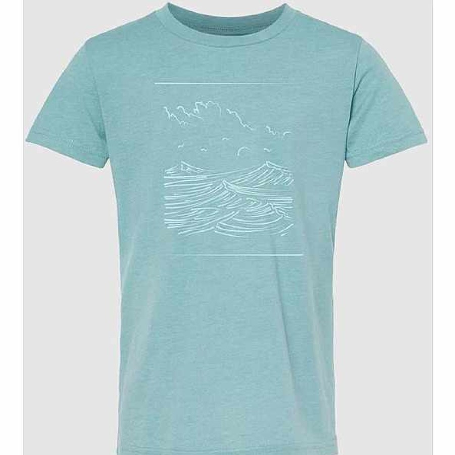 Clothing>Mens>Tops Vivix Clothing>Mens>Tops | Vivix 659 Biscay Tailored Fit Tee Blue-Lagoon