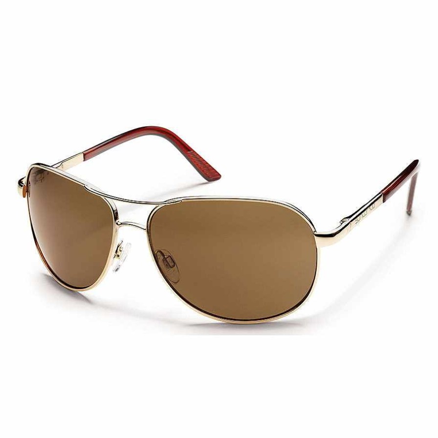 Clothing>Womens>Sunglasses Smith Clothing>Womens>Sunglasses | Suncloud Aviator Sc Gold/Polar Brown