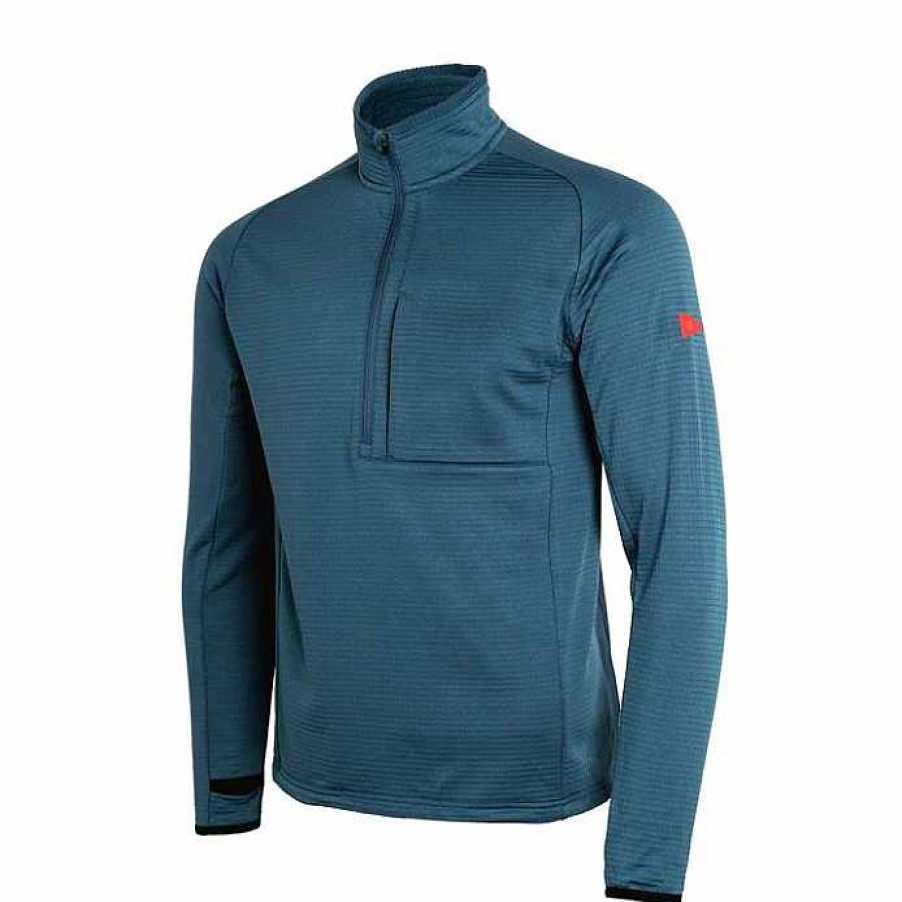 Clothing>Mens>Tops Florence Marine X Clothing>Mens>Tops | Florence Marine X Off Grid Fleece Half Zip Dark-Blue