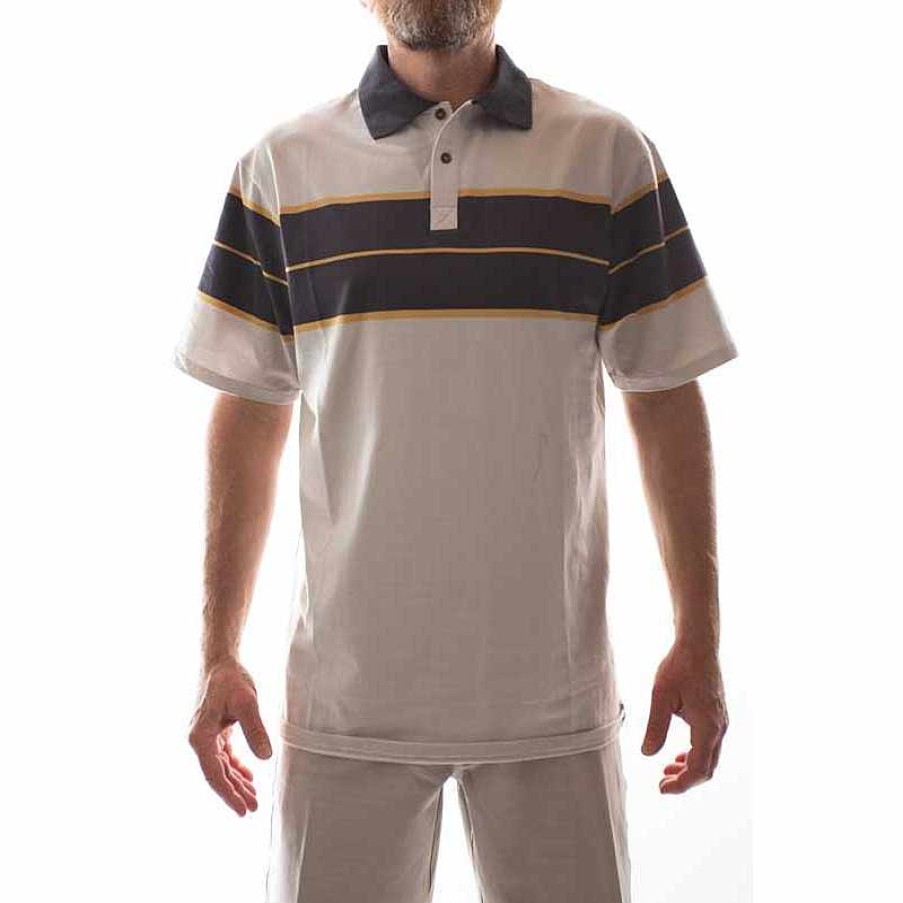 Clothing>Mens>Tops Rider Shack Clothing>Mens>Tops | Rider Shack Springs Polo S/S Shirt Off-White