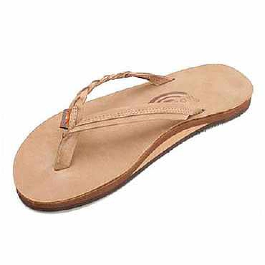 Clothing>Womens>Flip Flops Rainbow Sandals Clothing>Womens>Flip Flops | Rainbow Flirty Braidy Womens Premier Leather Sandals