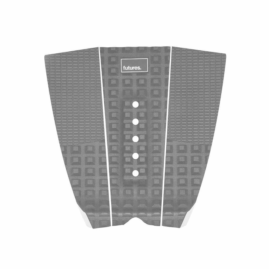 Surfboard Accessories>Traction Pads Futures Surfboard Accessories>Traction Pads | Futures Voodoo 3 Piece Surfboard Traction Pad Gray