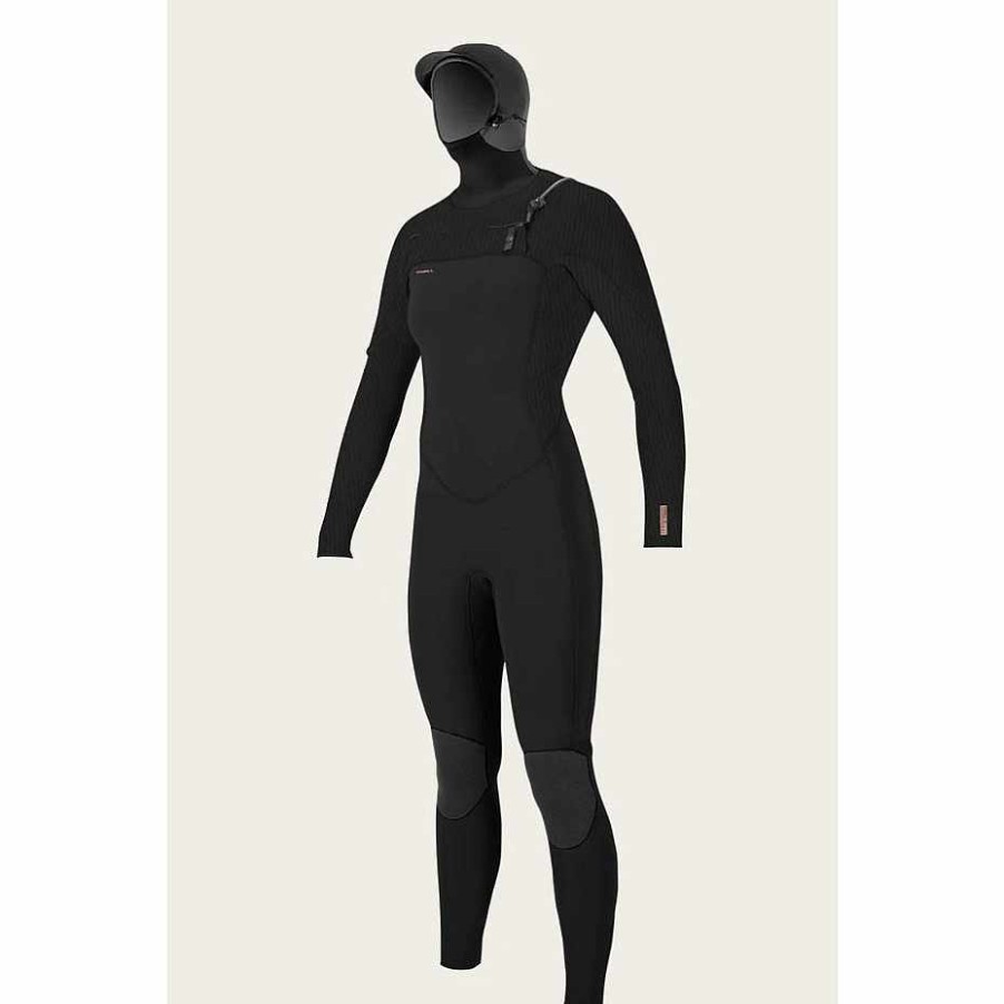 Wetsuits>Womens>4/3 Fullsuits O'Neill Wetsuits>Womens>4/3 Fullsuits | O'Neill Women'S Hyperfreak 5.5/4Mm W/Hood Wetsuit Black