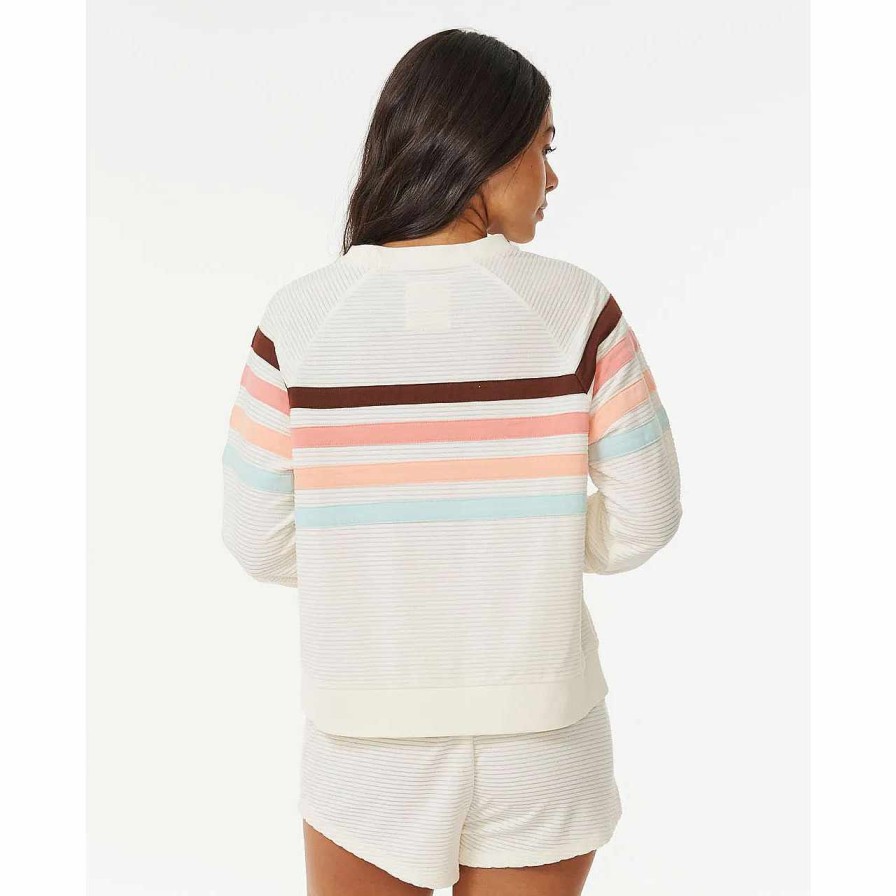 Clothing>Womens>Tops Rip Curl Clothing>Womens>Tops | Rip Curl Trails Crew Womens Sweater Bone