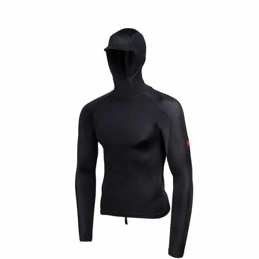 Clothing>Mens>Tops Florence Marine X Clothing>Mens>Tops | Florence Marine X Long Sleeve Hooded Rashguard Black