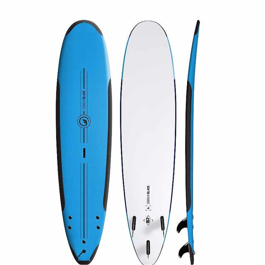 Surfboards>Soft Boards Storm Blade Surfboards>Soft Boards | Storm Blade 8'0 Ssr Performance Soft Top Surfboard Azure-Blue